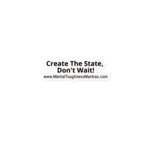 Create The State, Don't Wait! - Bubble-free Stickers
