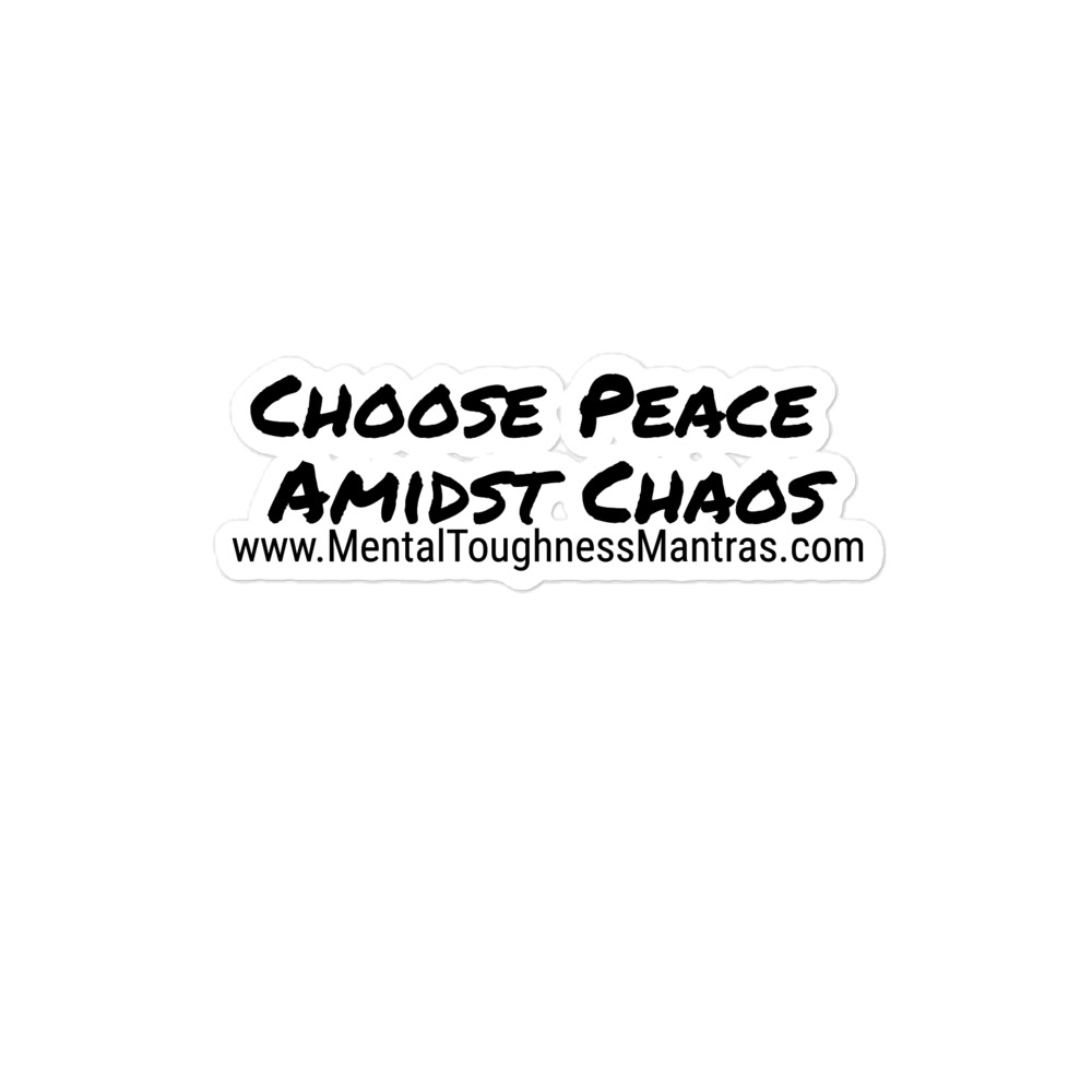 I Choose Peace Amidst Chaos - Bubble-free Stickers - Image 2