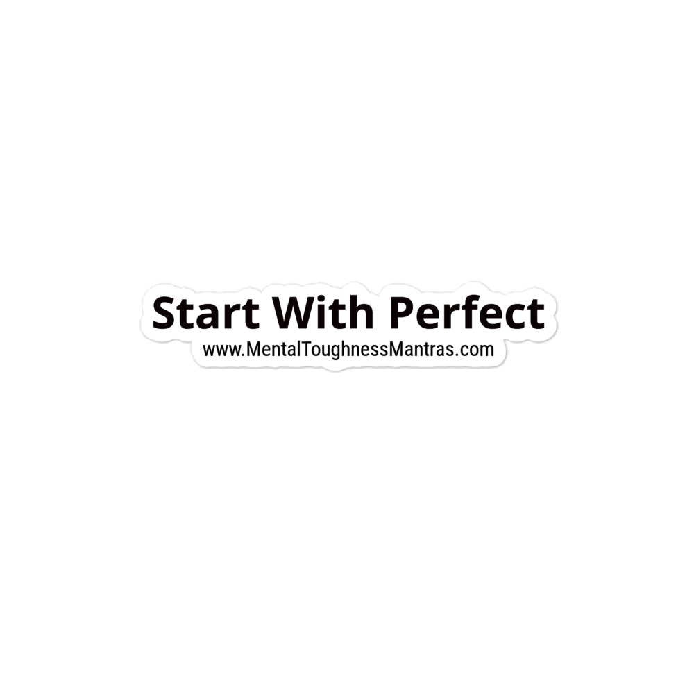 Start With Perfect - Bubble-free Stickers - Image 2