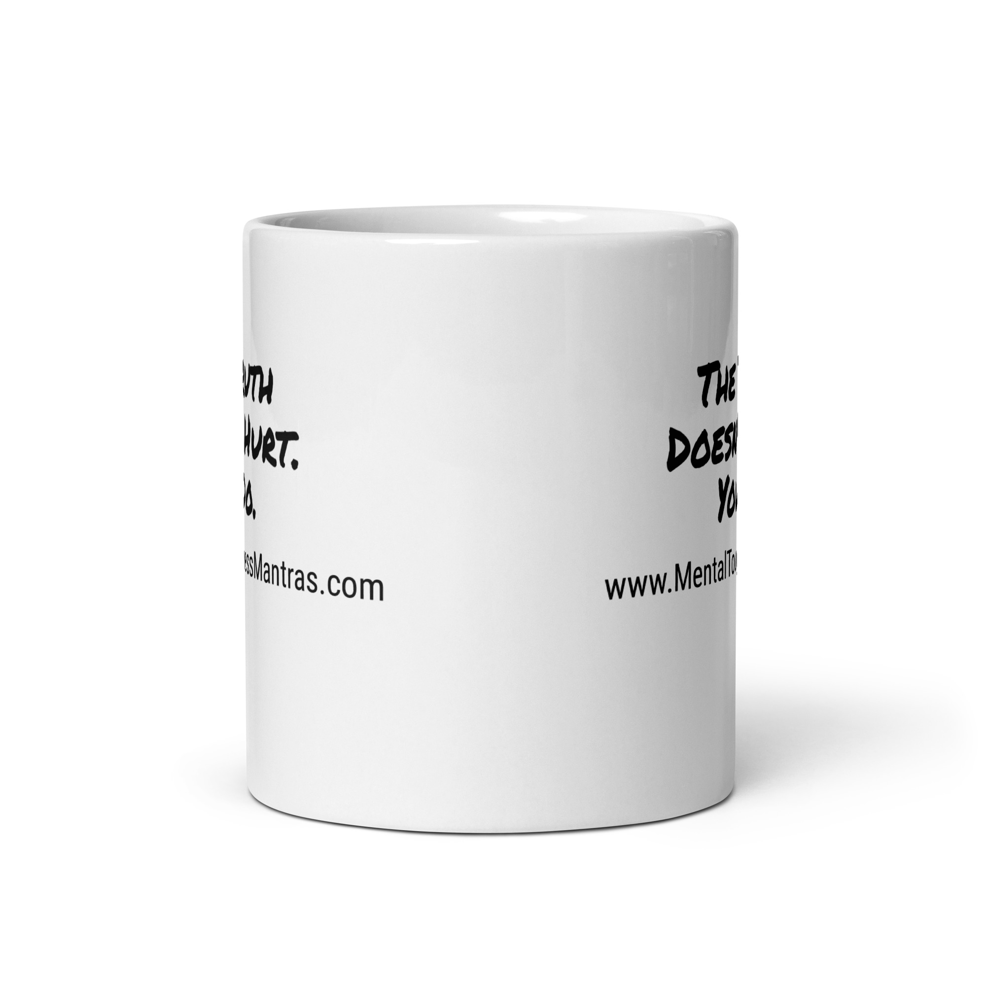 The Truth Doesn't Hurt. You Do. - White Glossy Mug - Image 4