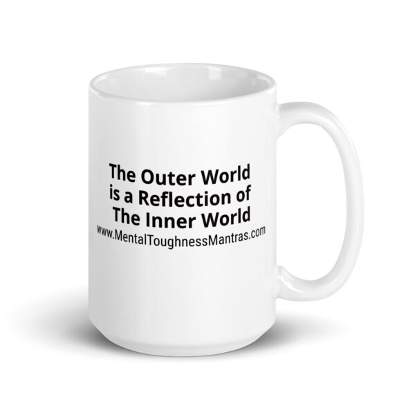 The Outer World is a Reflection of The Inner World - White Glossy Mug
