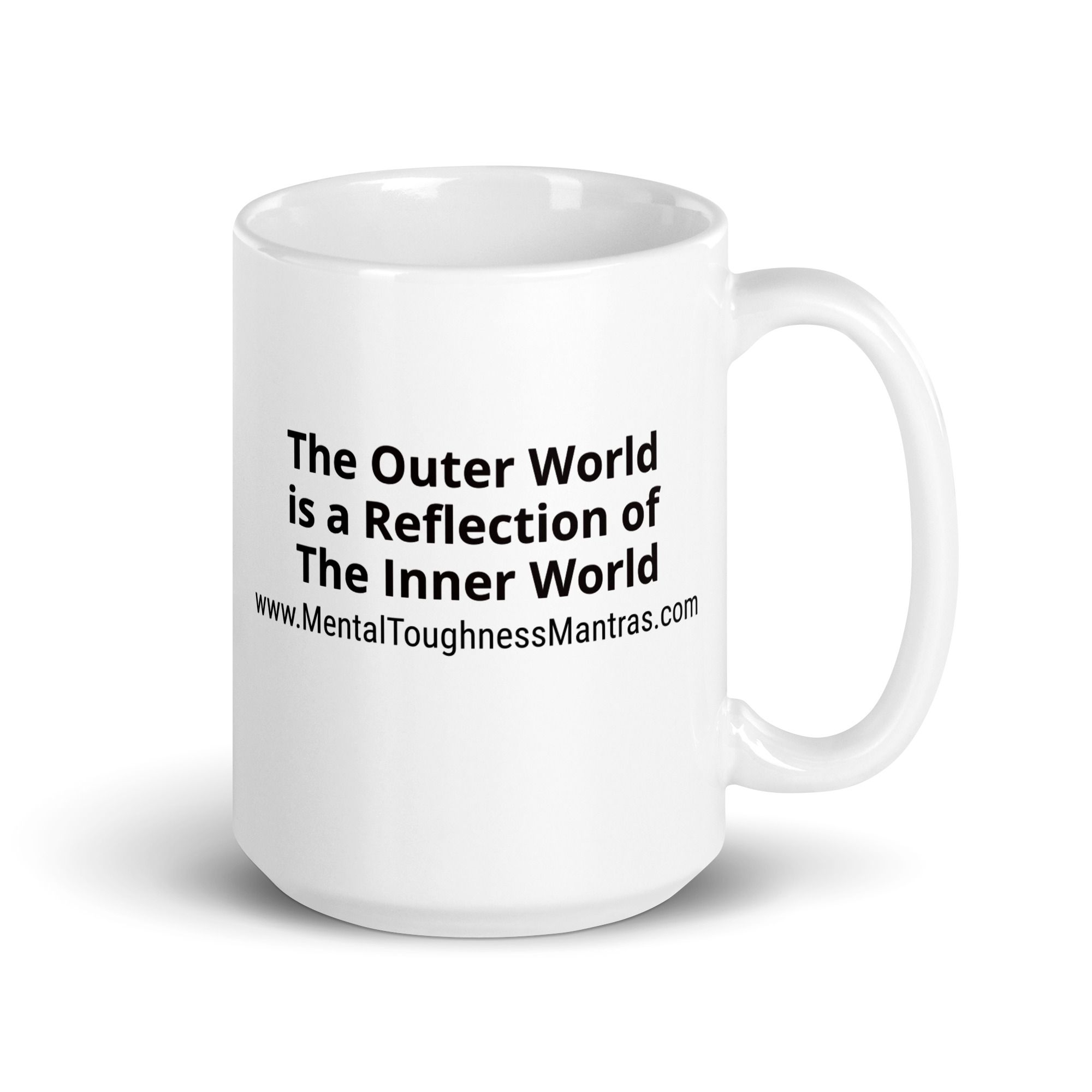 The Outer World is a Reflection of The Inner World - White Glossy Mug