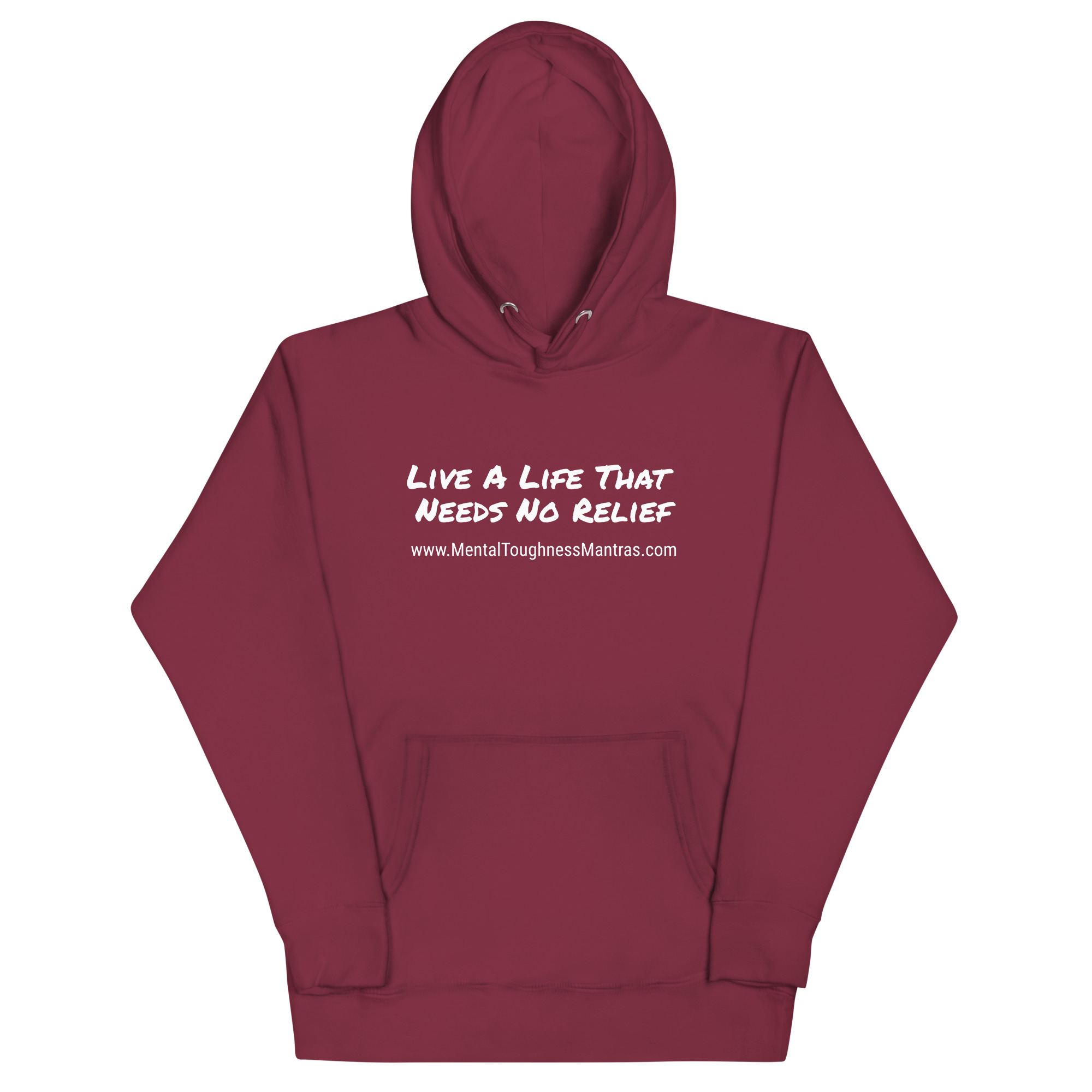 Live A Life That Needs No Relief - Hoodie - Image 3