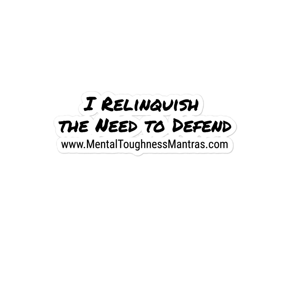 I Relinquish the Need to Defend - Bubble-free stickers - Image 2