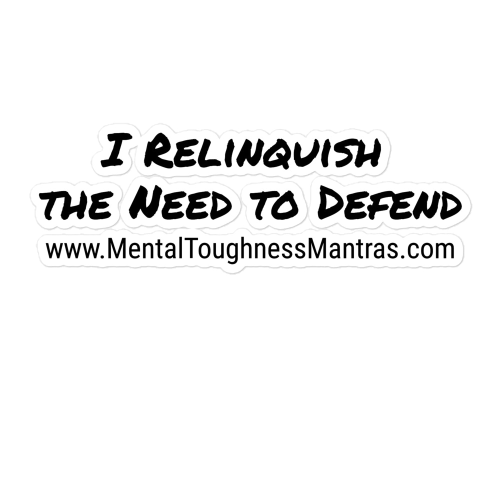 I Relinquish the Need to Defend - Bubble-free stickers - Image 3