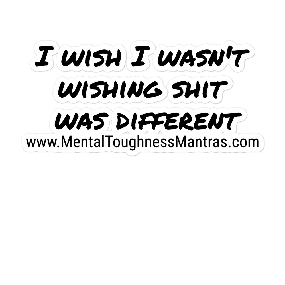 I wish I wasn't wishing shit was different - Bubble-free stickers - Image 3