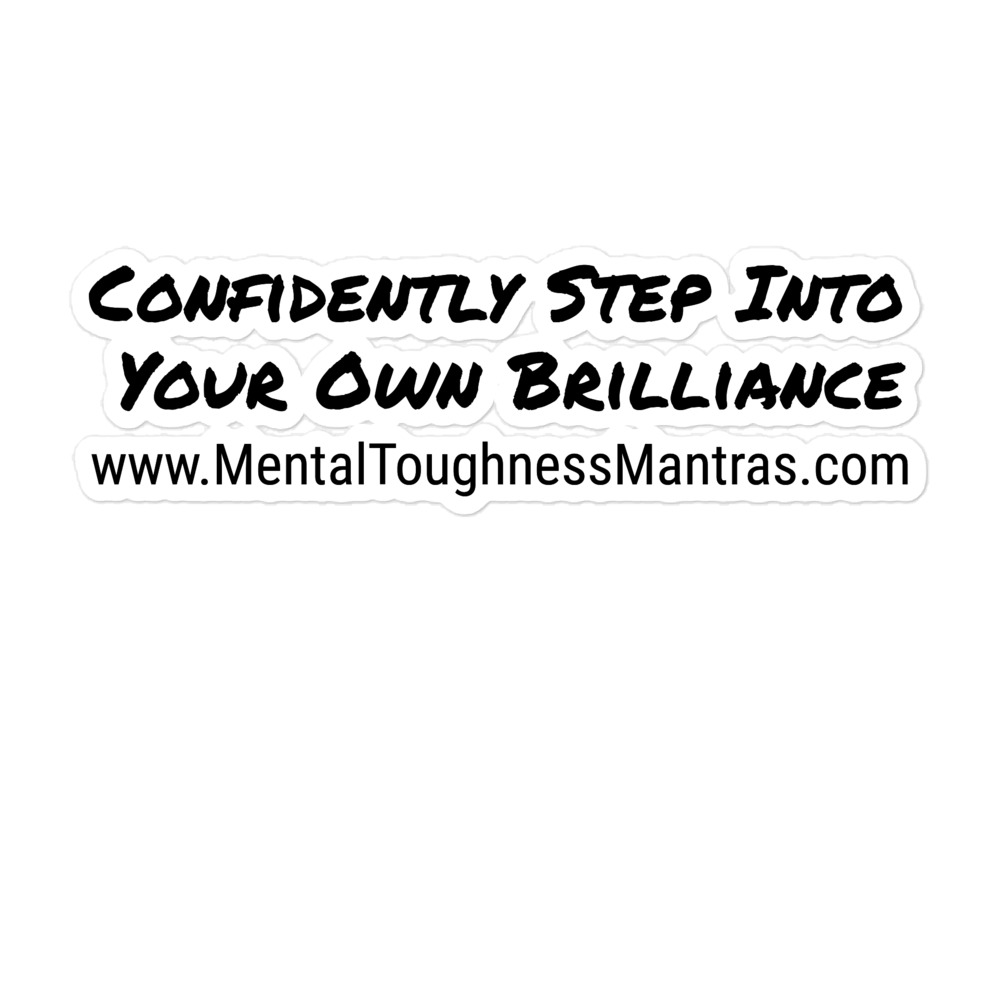 Confidently Step Into Your Own Brilliance - Bubble-free stickers - Image 3